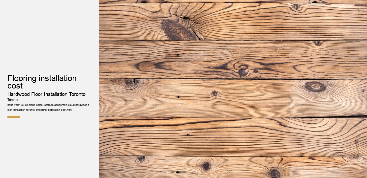 Flooring installation cost