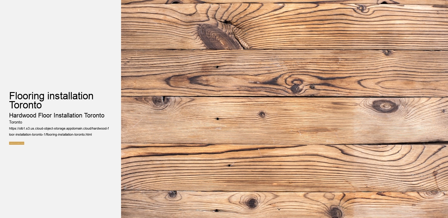 Vinyl flooring installation Toronto