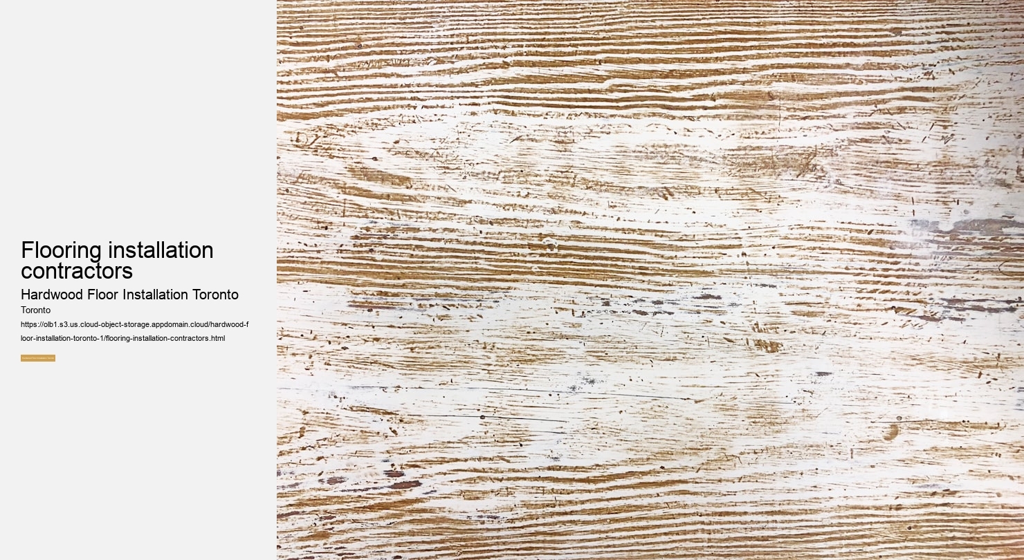 Flooring installation contractors