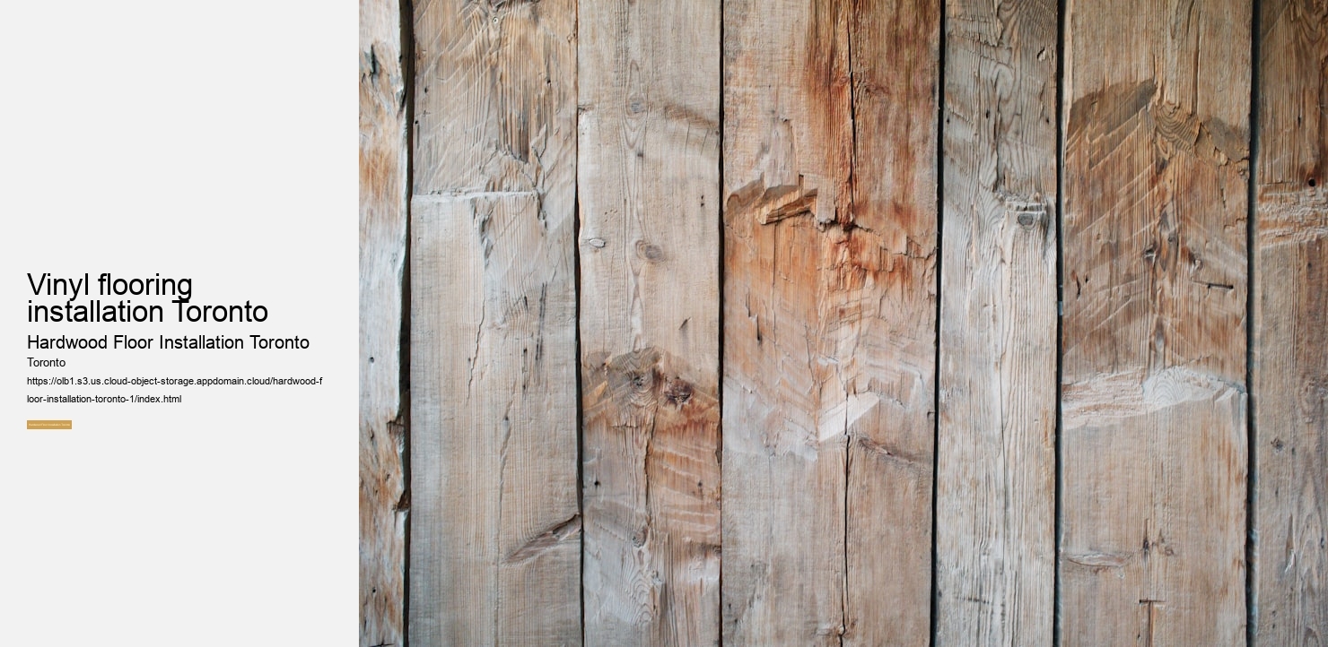 Vinyl flooring installation Toronto