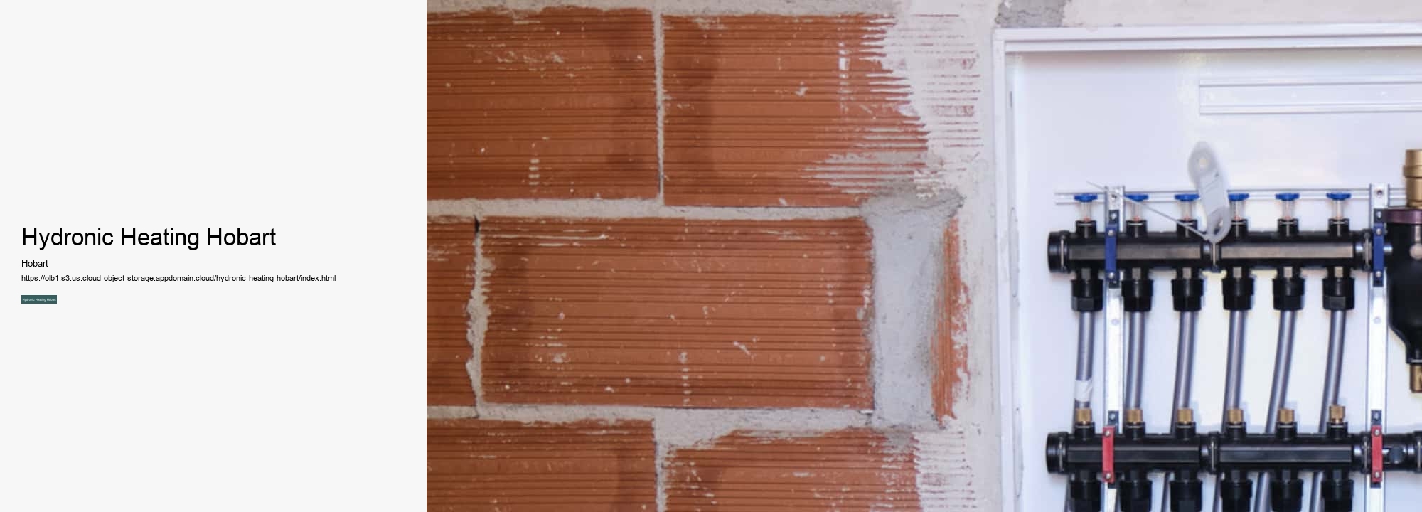 Hydronic Heating Hobart