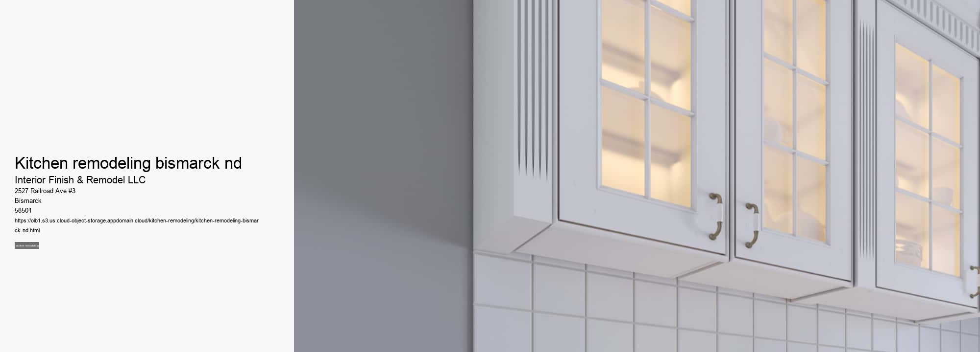 kitchen remodeling bismarck nd